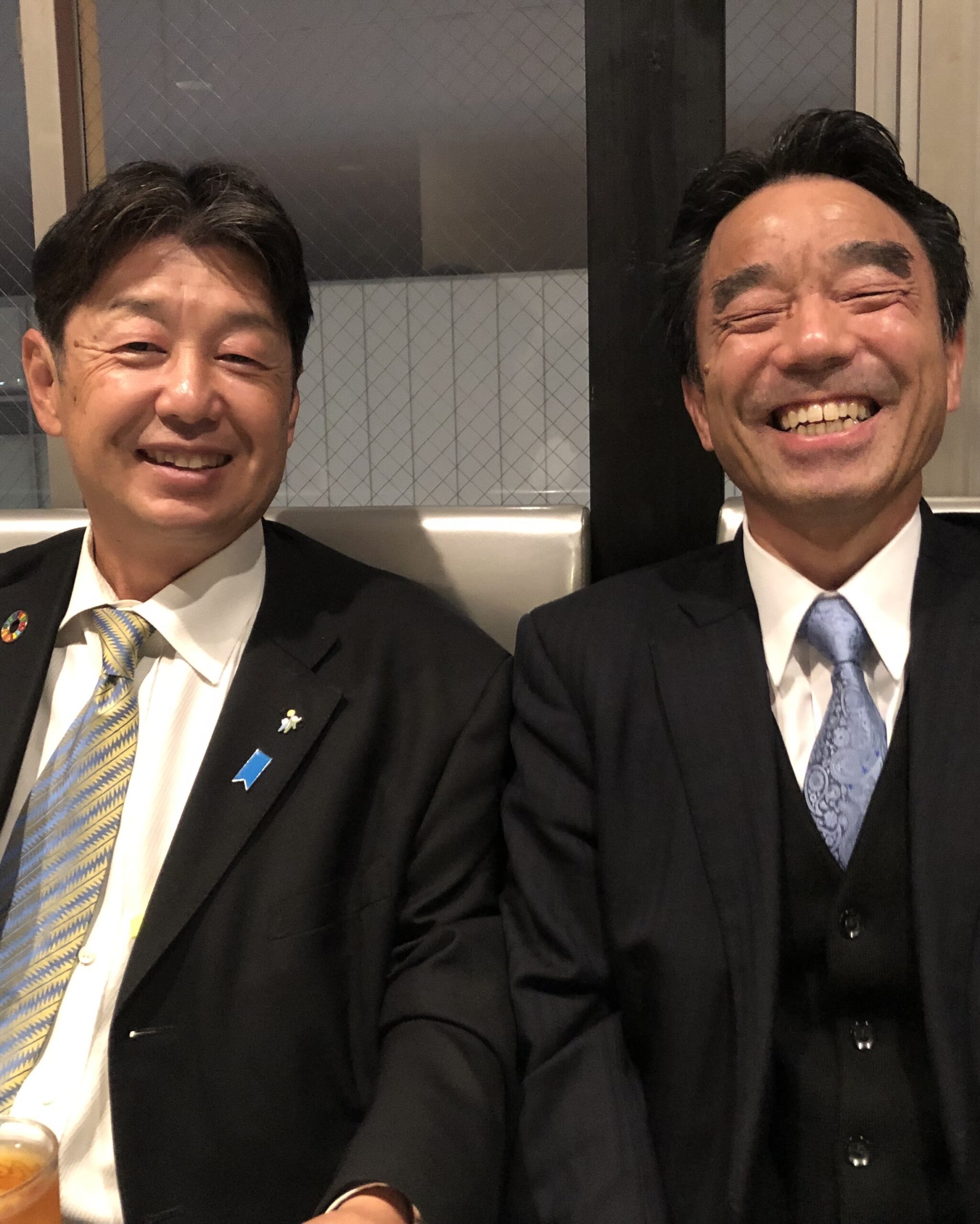 田中がく氏と田口さだお氏のツーショット